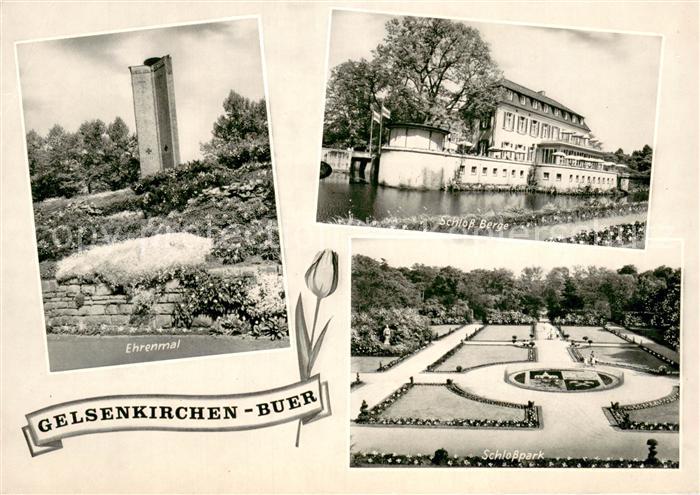 Buer Gelsenkirchen Ehrenmal Schloss Berge Schlosspark
