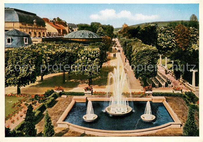 Bad Salzuflen Hauptallee mit Leuchtfontaene