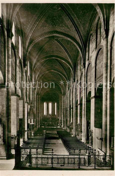 Mainz Rhein Dom Mittelschiff vom Ostchor gesehen