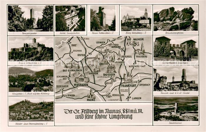 Taunus Region TV Sender Hotel Sandplacken Ruine Falkenstein Burg Kronberg Brunhi