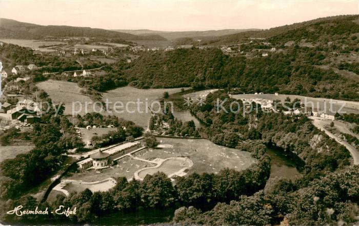 Heimbach Eifel Freibad Fliegeraufnahme