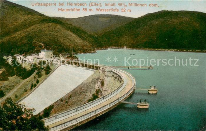 Heimbach Eifel Hotel Restaurant an der Urfttalsperre Sperrmauer