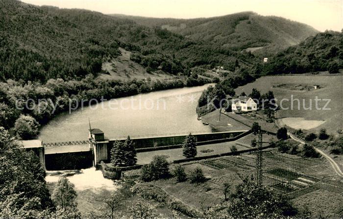 Heimbach Eifel Panorama Stausee Sperrmauer