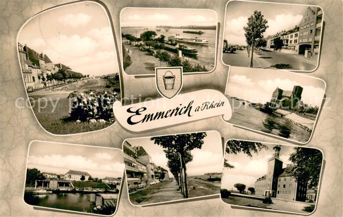 Emmerich Rhein Teilansichten Rheinpromenade