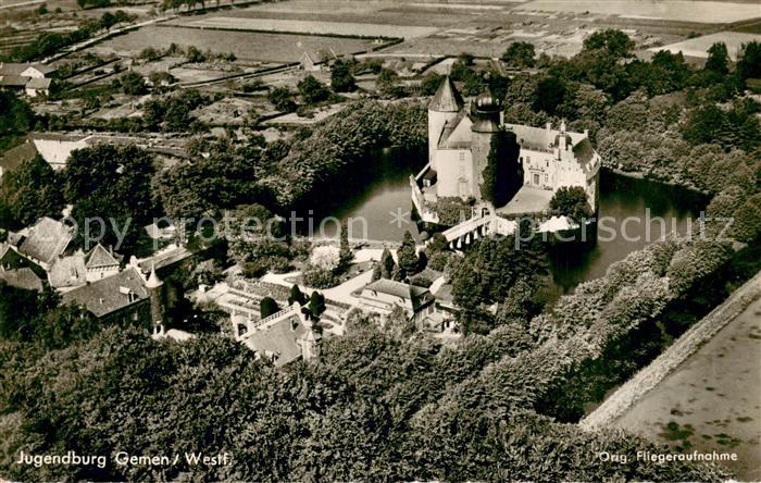 Gemen Jugendburg Original Fliegeraufnahme