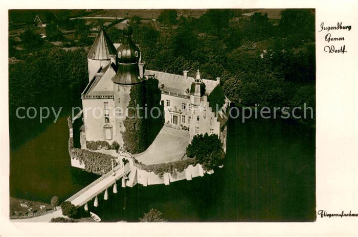 Gemen Jugendburg Fliegeraufnahme