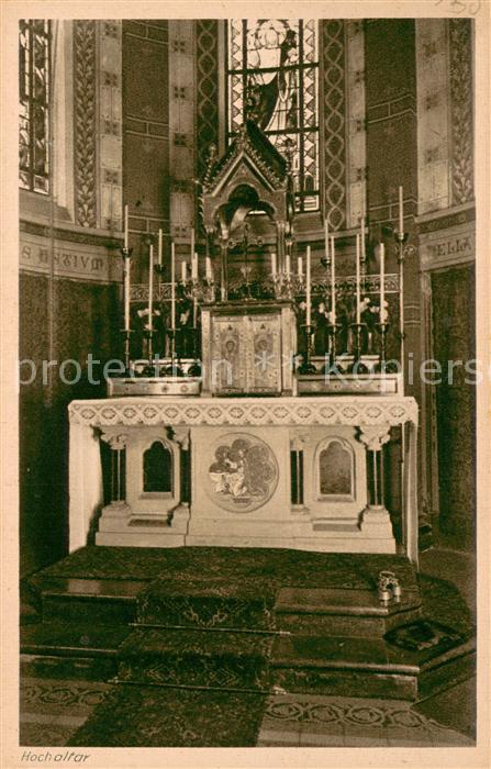 Essen Ruhr Hochaltar Klosterkirche Katholisches Lyzeum und Oberlyzeum der Reg. C