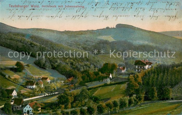 Berlebeck Panorama mit Blick zum Johannaberg Feldpost