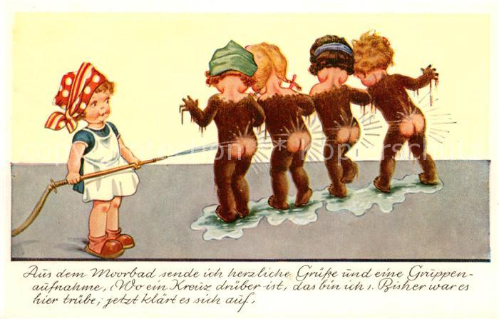 Bad Meinberg Moorbad Karikaturen Kuenstlerkarte