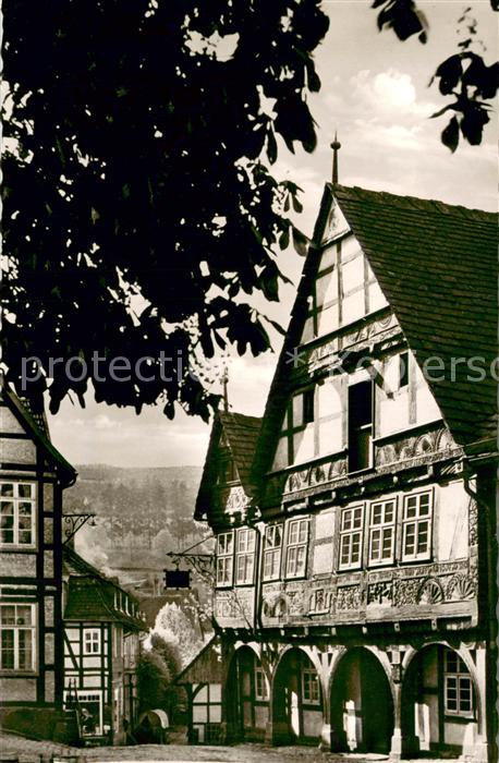 Schwalenberg Gasthof Kuenstlerklause Alter Fluegel des Rathauses 16. Jhdt.