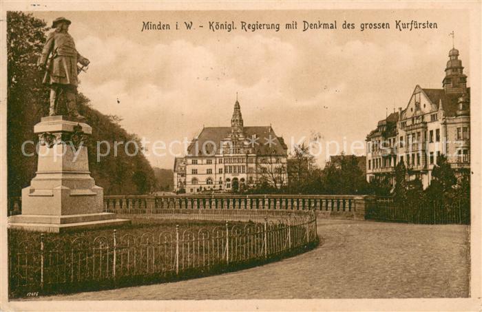 Minden Westfalen Koenigliche Regierung Denkmal des grossen Kurfuersten
