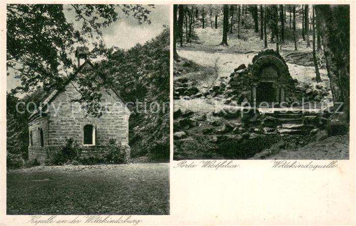 Porta Westfalica Kapelle an der Wittekindsburg Wittekindsquelle