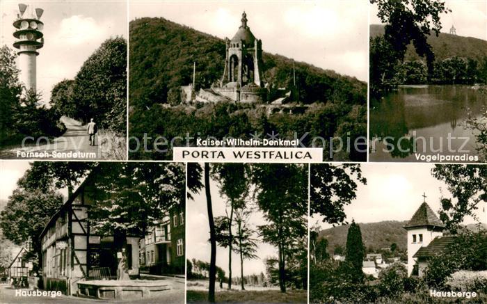 Porta Westfalica Fernseh-Sendeturm Kaiser Wilhelm Denkmal Vogelparadies an der W