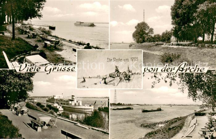 Goetterswickerhamm Niederrhein Cafe Restaurant Zur Arche am Rhein Bootsanleger F