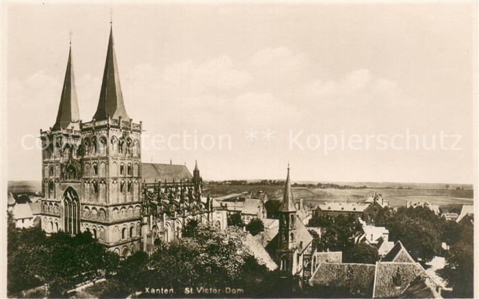 Xanten Stadtbild mit St. Victor Dom