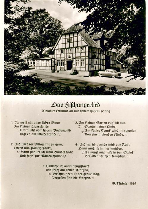 Schieder-Schwalenberg Gasthaus Fischanger Sommerfrische Fischangerlied