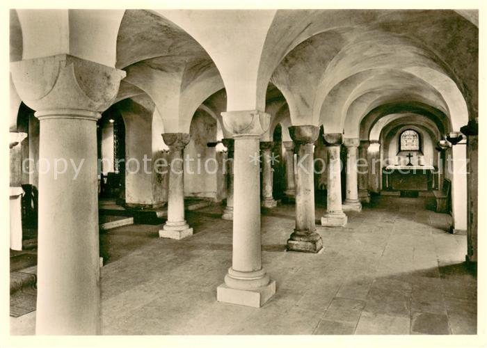 Siegburg Benediktinerabtei Michaelsberg 11. Jhdt. Roemischer Teil Innenansicht