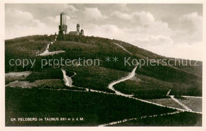 Schmitten Taunus Blick zum Grossen Feldberg