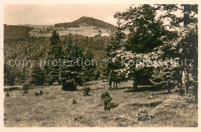 Ebersburg Am Bodenhof Blick auf den Ebersberg Serie Die schoene Rhoen Landschaft