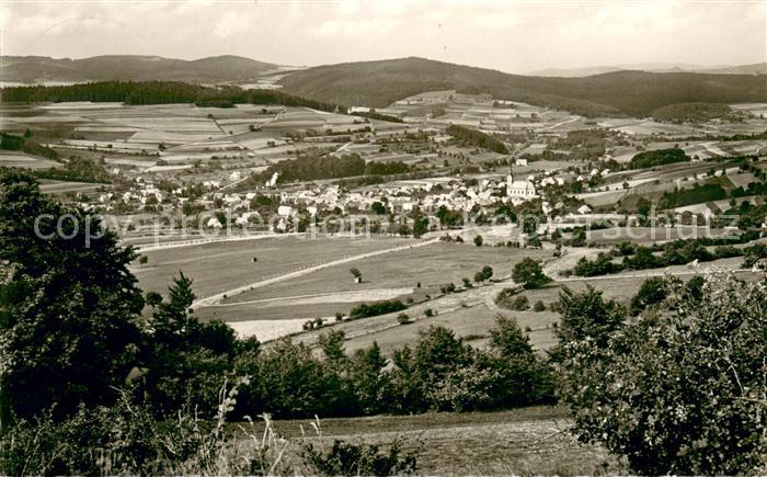 Hilders Rhoen Panorama Blick vom Battenstein Naturpark Rhoen