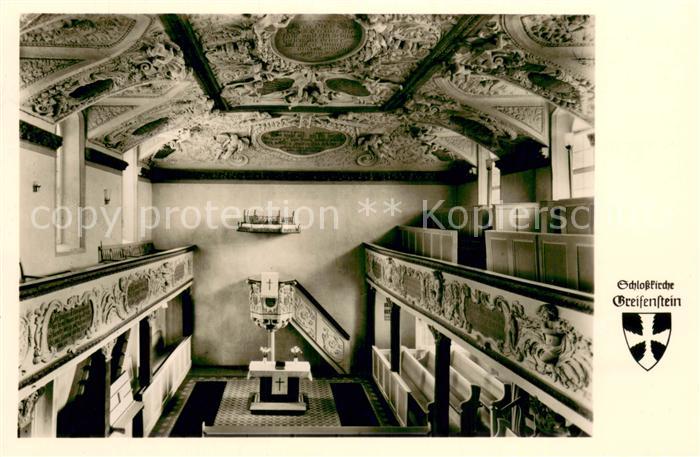 Greifenstein Hessen Schlosskirche Innenansicht