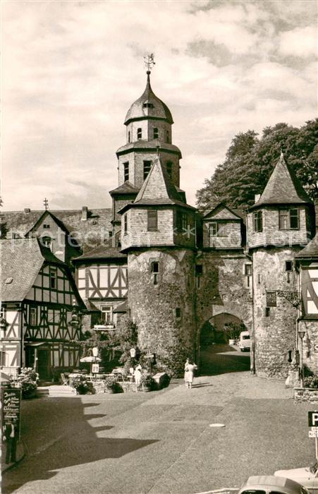 Braunfels Gaststaette Turmschaenke Torbogen Altstadt