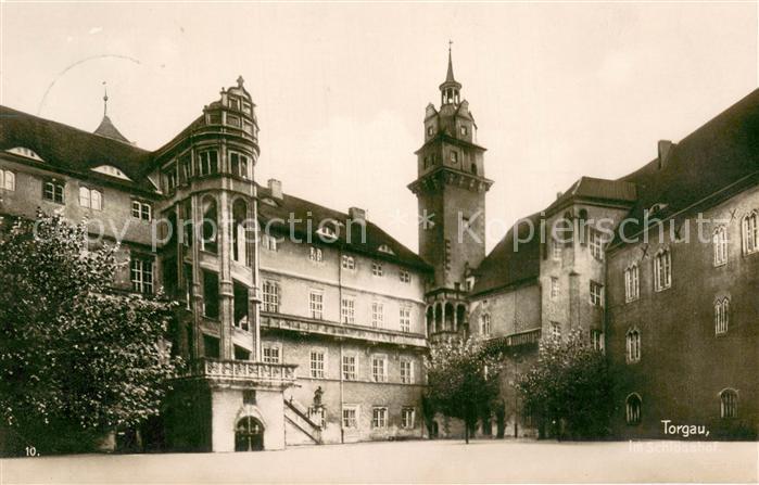 Torgau Schloss Hartenfels Trinks Postkarte