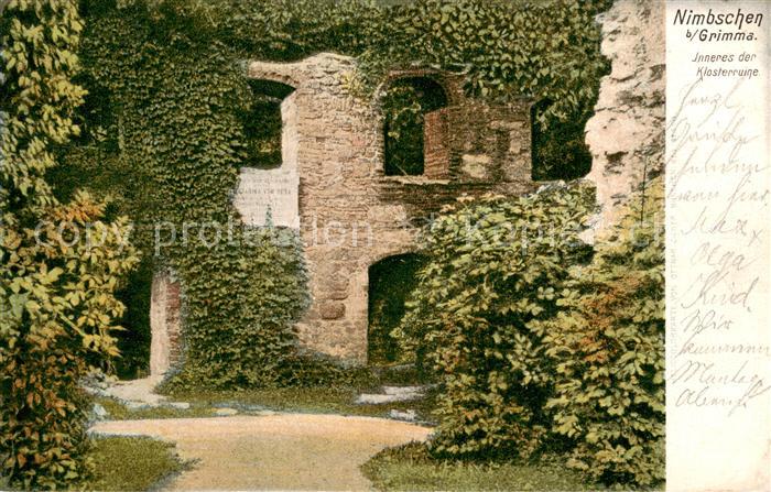 Nimbschen Inneres der Klosterruine