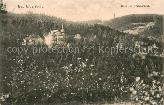 Bad Elgersburg Panorama Blick ins Koernbachtal