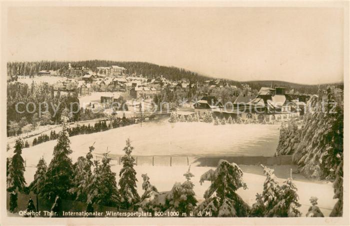 Oberhof Thueringen Internationaler Wintersportplatz Thueringer Wald