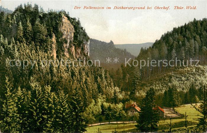 Oberhof Thueringen Falkenstein im Diethazergrund Thueringer Wald