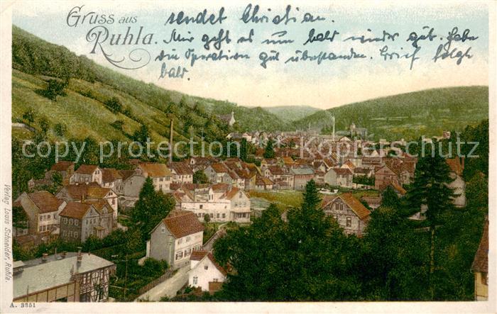 Ruhla Gesamtansicht Litho