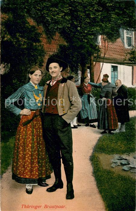Eisenach Thueringen Thueringer Brautpaar Trachten