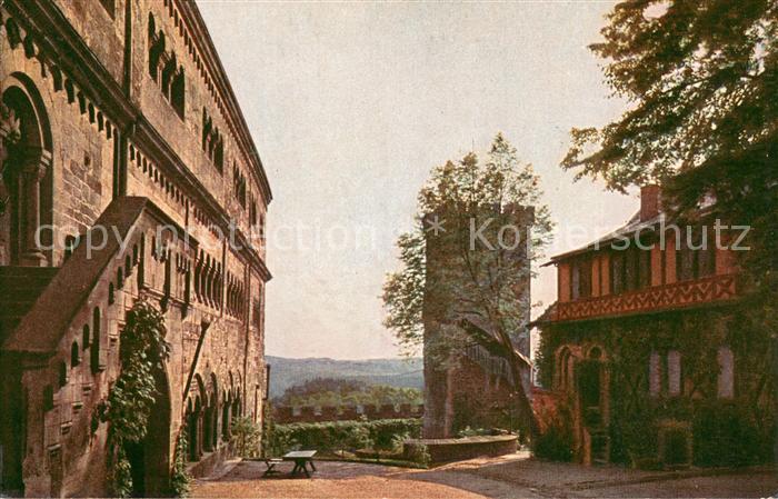 Eisenach Thueringen Wartburg Haupthof