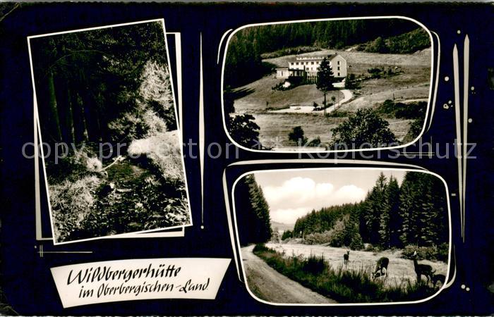 Wildbergerhuette Fritz Schulte Heim Waldpartie Wild Landschaftspanorama Oberberg