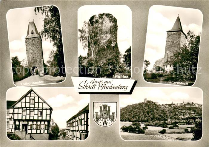 Blankenberg Sieg Katharinentor Bergfried Graventurm Altstadt Fachwerkhaeuser Lan