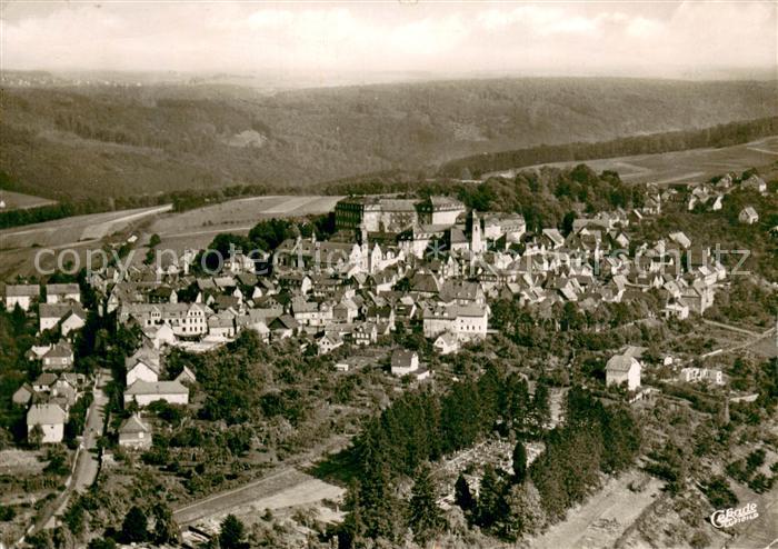 Hachenburg Westerwald Ansicht mit Schloss Fliegeraufnahme