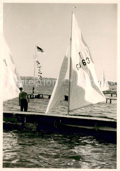 Bredeney Bootssteg Segeln auf dem Baldeneysee