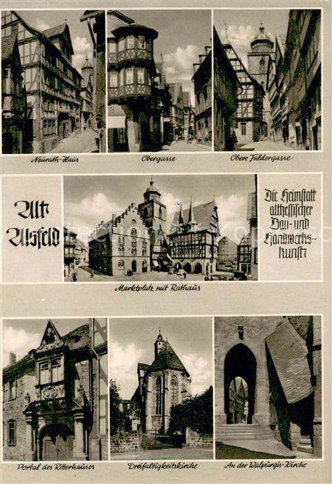 Alt Alsfeld Neurath Haus Obergasse Fuldergasse Portal Ritterhaus Dreifaltigkeits