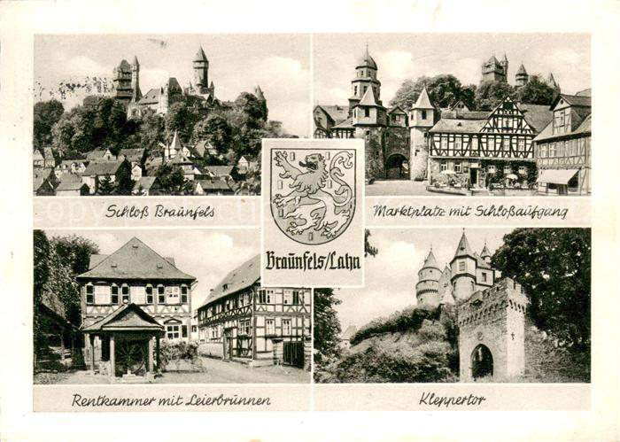 Braunfels Schloss Marktplatz Rentkammer Leierbrunnen Kleppertor Wappen