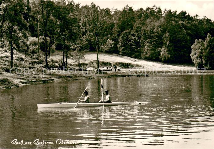 Grebenau Grebenau Partie am See Kajakfahren