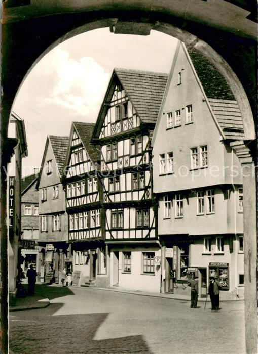 Gruenberg Hessen Marktplatz Altstadt Fachwerkhaeuser