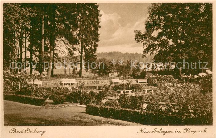 Bad Driburg Neue Anlagen im Kurpark
