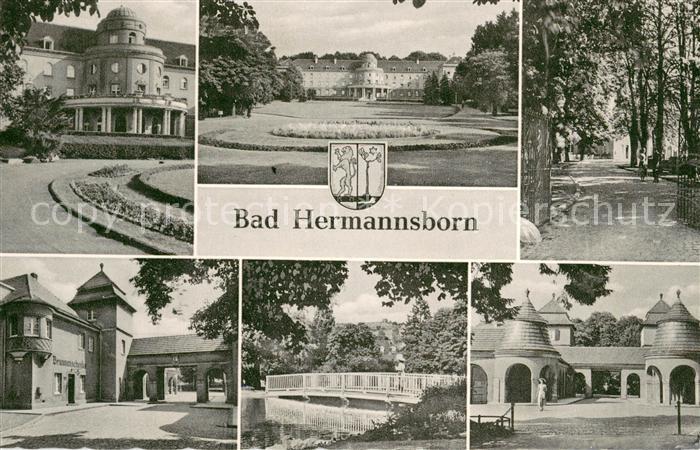 Bad Hermannsborn Moor und Stahlbad Kuranlagen Teilansichten
