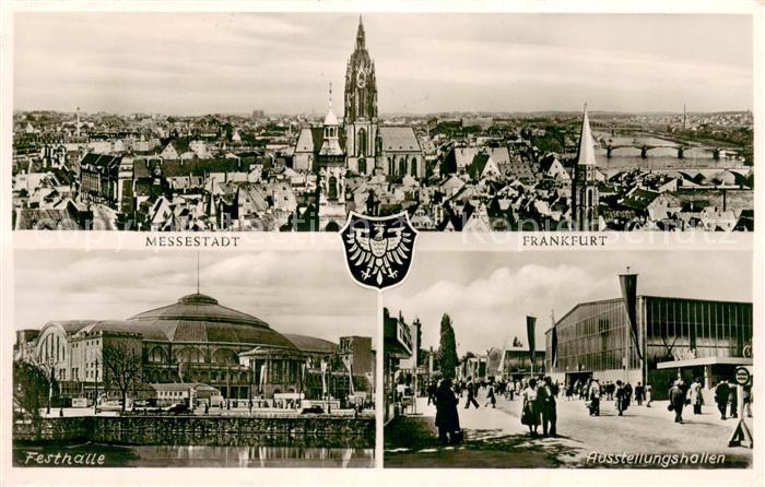 Frankfurt Main Panorama Festhalle Ausstellungshallen