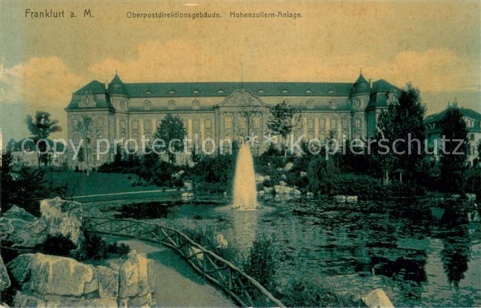 Frankfurt Main Oberpostdirektionsgebaeude Hohenzollern Anlage