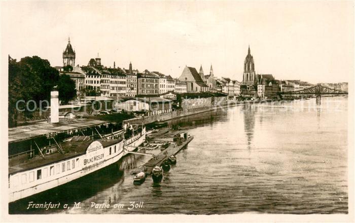 Frankfurt Main Partie am Zoll