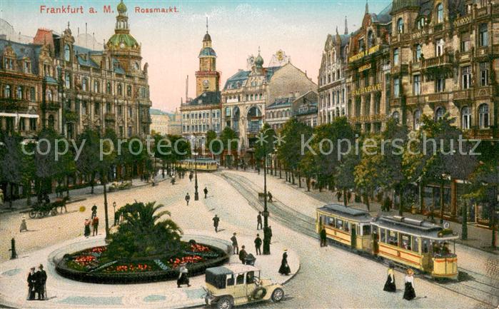 Frankfurt Main Rossmarkt Strassenbahn