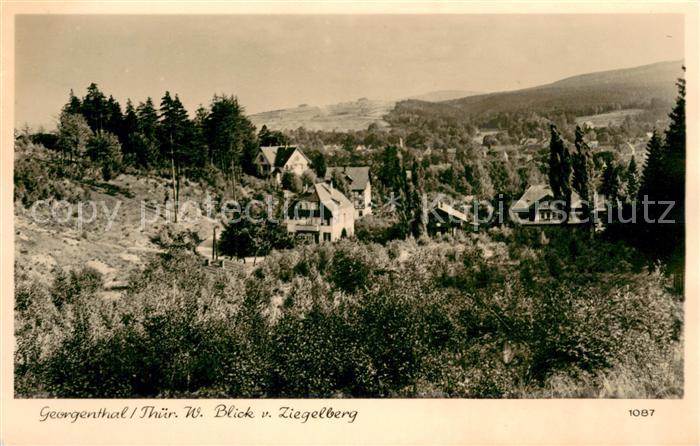 Georgenthal Gotha Blick vom Ziegelberg