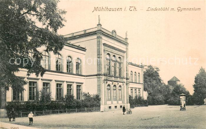 Muehlhausen Thueringen Lindenbuehl mit Gymnasium